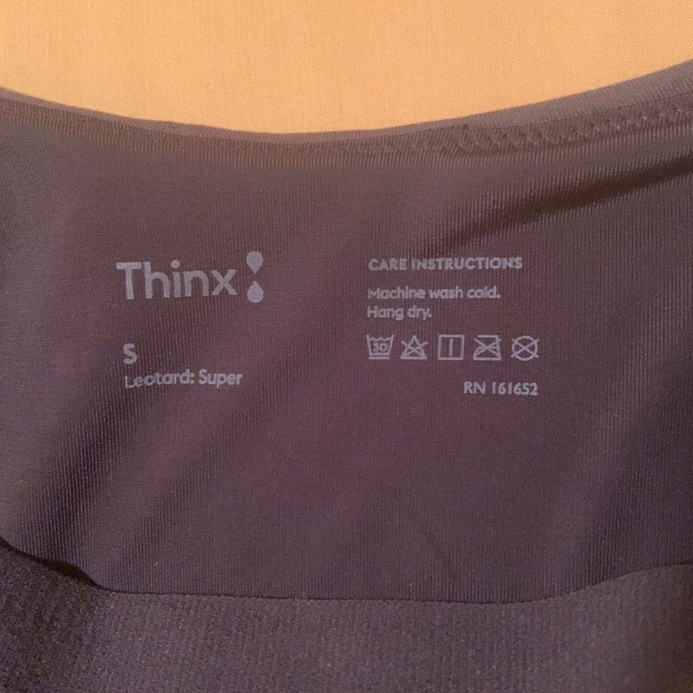 Thinx NWT Leotard Super Absorbency Black - Picture 7 of 13
